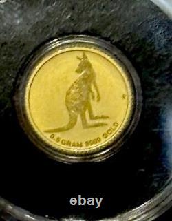 3-Australian Kangaroo $2, 0.5 Gram Gold Sealed Coins, 3 Total 2-2016, 1-2018