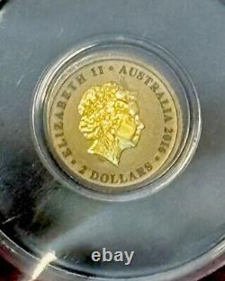 3-Australian Kangaroo $2, 0.5 Gram Gold Sealed Coins, 3 Total 2-2016, 1-2018