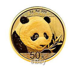3 Gram Gold 2018 Chinese Panda coin