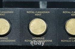 (3) Maple Leaf 1 gram. 9999 Gold Coins, Royal Canadian Mint, 50C, Consecutive #s