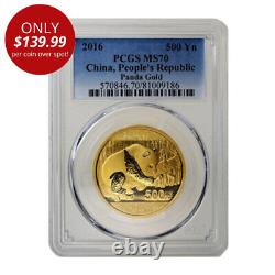 30 Gram Chinese Gold Panda Coin MS70 (Random Year, Label, PCGS or NGC) ON SALE