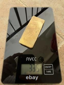 330 Grams Scrap Gold Bar For Gold Recovery Refining Melted Computer Pins Coin