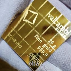 3x1 gram Gold CombiBarT Valcambi Suisse Bar. 9999