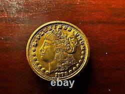 4 Set of 1878 Huge Half KILO Morgan Dollar Silver & 24K Gold Coin Bullion Round