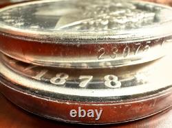 4 Set of 1878 Huge Half KILO Morgan Dollar Silver & 24K Gold Coin Bullion Round