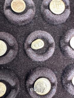 49 RARE Franklin Mint 14K Gold World Mini Coins 25 Grams with COA Paperwork 1981
