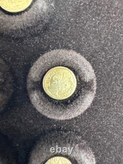 49 RARE Franklin Mint 14K Gold World Mini Coins 25 Grams with COA Paperwork 1981