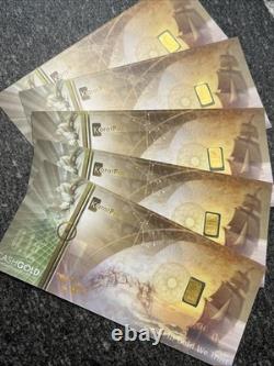 (5) 0.1 Gram 999.9 Gold KaratPay CashGold Gold Bar