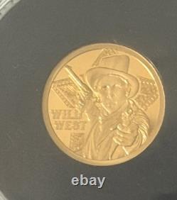 5 1/2 gram Gold Billy the Kid Gold Coin Cook Islands