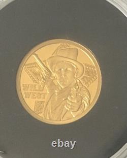 5 1/2 gram Gold Billy the Kid Gold Coin Cook Islands