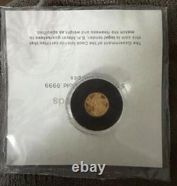 5 1/2 gram Gold Billy the Kid Gold Coin Cook Islands