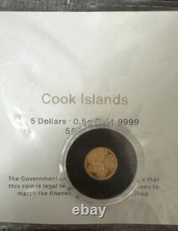 5 1/2 gram Gold Billy the Kid Gold Coin Cook Islands