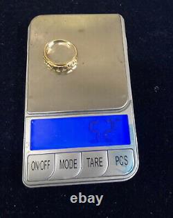 5.2 Grams-size 9.5 14kt Classy Nugget Style Gold Ring - Stylish Quality Ring