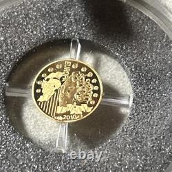 5 Euro, Europa, 2010, Monnaie de Paris 1/2 Gram Gold Coin