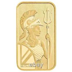 5 Gram 9999 Gold FN Royal Mint Britannia Minted Tablet Ingot Bar Sealed