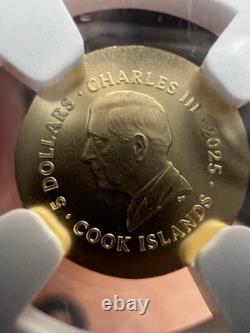 . 5 Gram Gold? 2025 COOK ISLANDS $5 LEON LION NGC MS 70 FIRST RELEASES