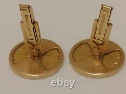 $5 Liberty Head Gold Coin Cufflinks 1880 & 14k Gold 25.6 grams us pat