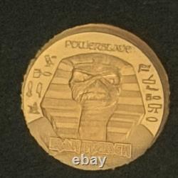 5 grams Gold Coin Cook Islands Iron Maiden Powerslave