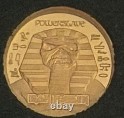 5 grams Gold Coin Cook Islands Iron Maiden Powerslave