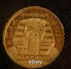 5 grams Gold Coin Cook Islands Iron Maiden Powerslave