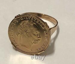 6.2 Grams-size 10 Classy One Austrian Ducat Gold Ring - Stylish Quality Ring