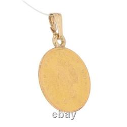 7/8 Indian Princess Gold US Coin Pendant No Chain 14k Yellow Gold 1.81 Grams