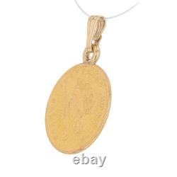 7/8 Indian Princess Gold US Coin Pendant No Chain 14k Yellow Gold 1.81 Grams