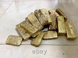 751 grams Scrap gold bar for Gold Recovery melted different computer coin