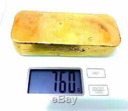 760 grams Scrap gold Bar For Gold Recovery Melted Different Computer Coin