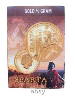 7K Metals G$5 Sparta 1/2 gram Gold Coin 2022 NGC MS70