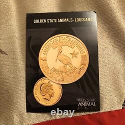 7k Metals U. S. State Animal Louisiana Pelican 2021 Coin NGC PF70 Ultra Gold