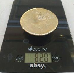 820 Grams Scrap Gold Bar For Gold Recovery Melted Different Computer Coin Pins