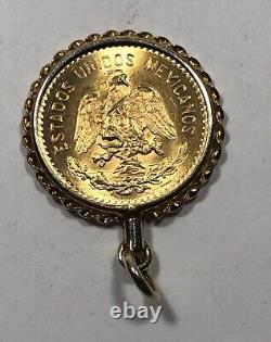9.97-gram Mexican 10 Peso Coin in 14K Gold Bezzel
