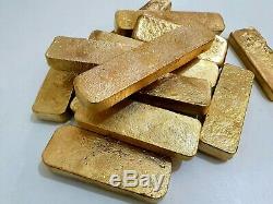 900 Grams Scrap Gold Bar For Gold Recovery Melted Different Computer Coin Pins