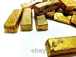 950 Grams Scrap Gold Bar For Gold Recovery Melted Different Computer Coins Pins