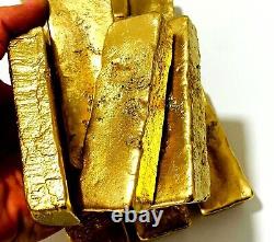 950 Grams Scrap Gold Bar For Gold Recovery Melted Different Computer Coins Pins