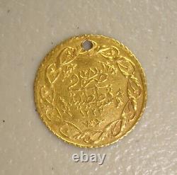 AH 1223/28 (1834/35) Turkey, Ottoman, Mahmud II Gold Cedid Mahmudiye 1.56 Grams