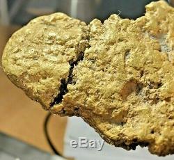Alaskan Gold Nugget Yukon Ghost 4.61 Troy Ounces Coin Bullion Grams Quartz