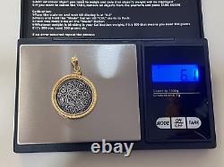Amazing 18KT YELLOW GOLD COIN PENDANT 6.1 GRAMS
