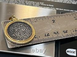 Amazing 18KT YELLOW GOLD COIN PENDANT 6.1 GRAMS