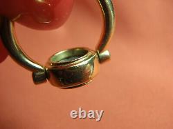 Ancient Coin 18k Yellow Gold Flip Ring 9.5 Gram Size 6