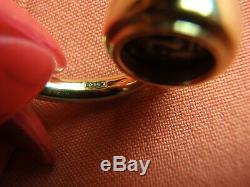 Ancient Coin 18k Yellow Gold Flip Ring 9.5 Gram Size 6