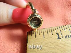 Ancient Coin 18k Yellow Gold Flip Ring 9.5 Gram Size 6