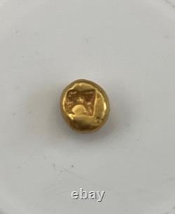 Ancient Java Gold 1 Kupang Coin (800-1300 AD) Early Nusantara Money 0,60 grm