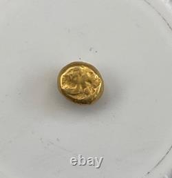 Ancient Java Gold 1 Kupang Coin (800-1300 AD) Early Nusantara Money 0,60 grm