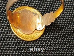 Antique 1849-54 $1 Liberty Head Gold Coin (Type 1) 10k Ring-Size 7.5 2.84 grams