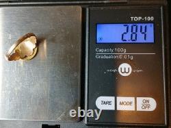 Antique 1849-54 $1 Liberty Head Gold Coin (Type 1) 10k Ring-Size 7.5 2.84 grams