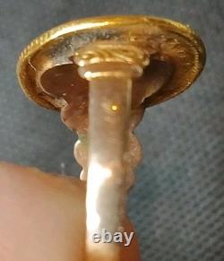 Antique 1849-54 $1 Liberty Head Gold Coin (Type 1) 10k Ring-Size 7.5 2.84 grams