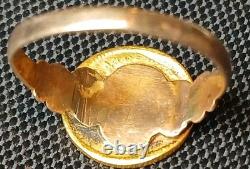 Antique 1849-54 $1 Liberty Head Gold Coin (Type 1) 10k Ring-Size 7.5 2.84 grams