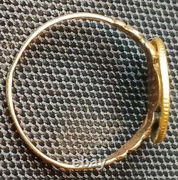 Antique 1849-54 $1 Liberty Head Gold Coin (Type 1) 10k Ring-Size 7.5 2.84 grams